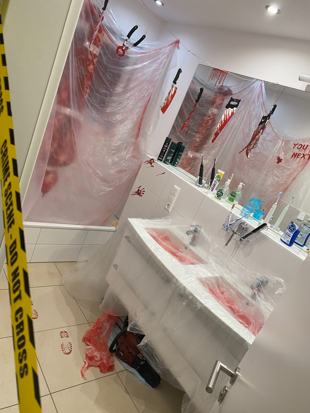 Erinnerung an die Halloween-Party