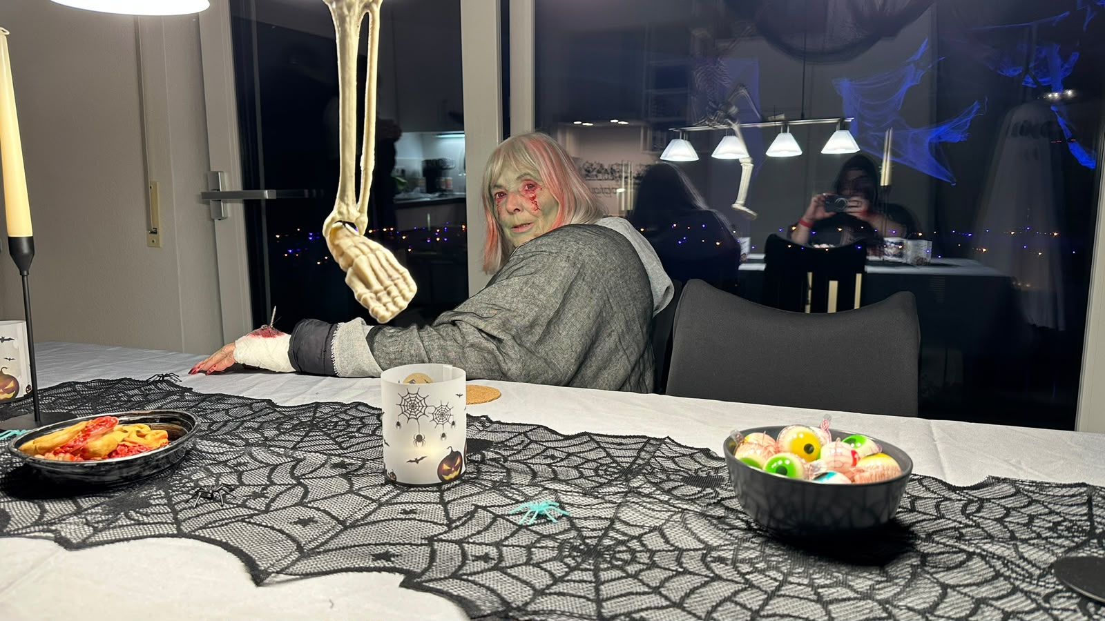 Erinnerung an die Halloween-Party
