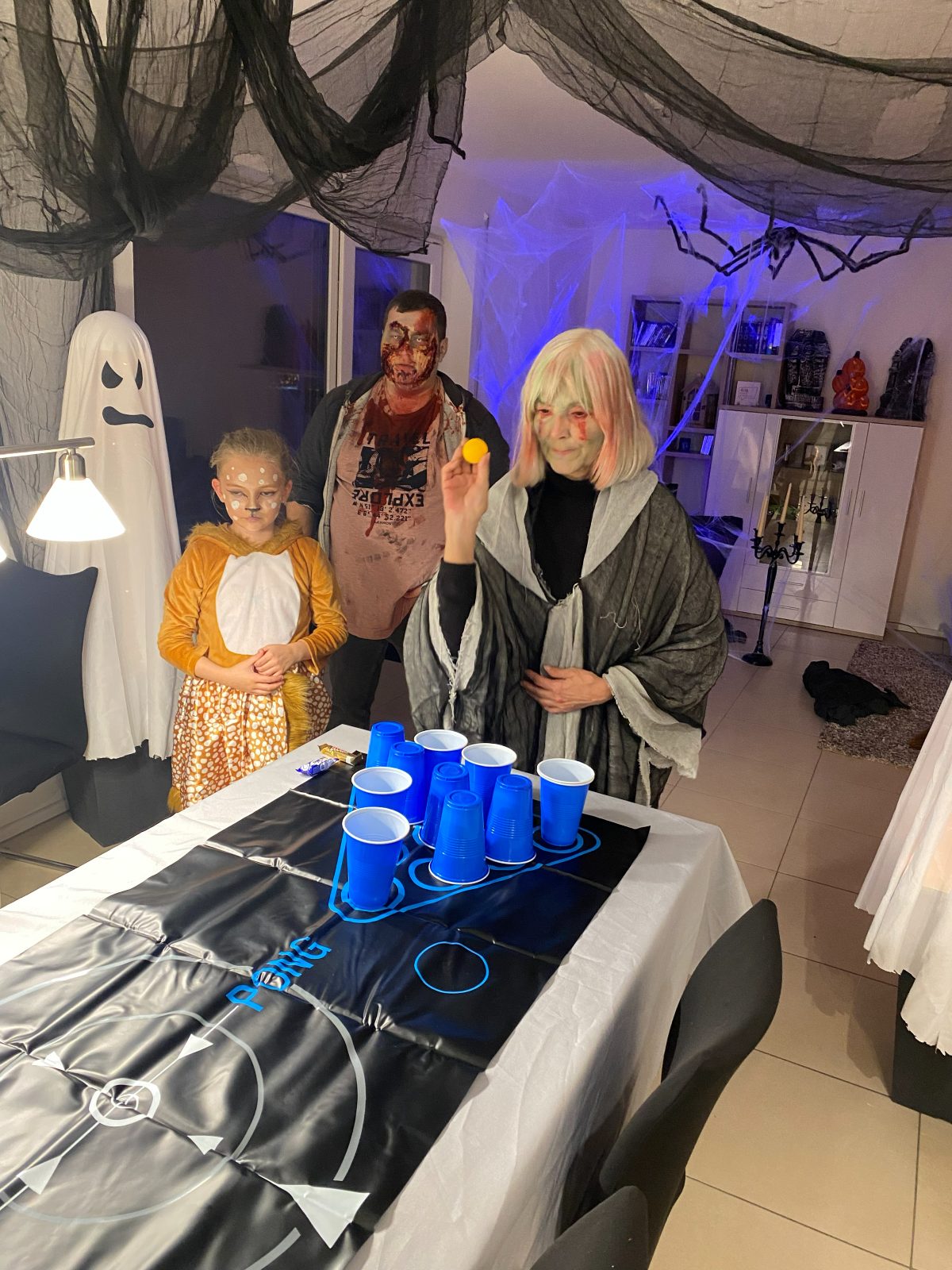Erinnerung an die Halloween-Party