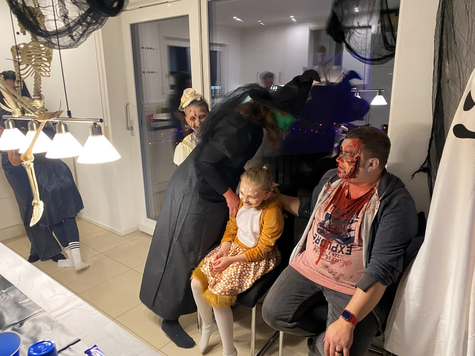 Erinnerung an die Halloween-Party